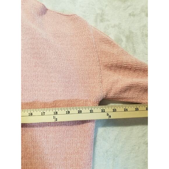 SIMPLY SOUTHERN COLD SHOULDER KNIT SWEATER M PINK Women's Cozy - Picture 7 of 7